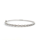VIVAAN ROSE CUT DIAMOND BANGLE BRACELET IN 14K WHITE GOLD - Jackson Hole Jewelry Company