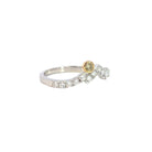 Teton Sunset Ring – Fancy Yellow Diamond & White Diamonds with 18K White & Yellow Gold - Jackson Hole Jewelry Company