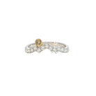 Teton Sunset Ring – Fancy Yellow Diamond & White Diamonds with 18K White & Yellow Gold - Jackson Hole Jewelry Company