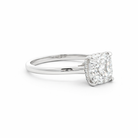 Asscher Cut Diamond Pavé Engagement Ring in Platinum 2.02 Cttw - Jackson Hole Jewelry Company