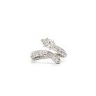 1.36 cttw Empire Serpent Diamond Ring in 18K white Gold - Jackson Hole Jewelry Company