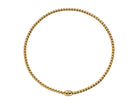 FOPE EKA 18K Gold Flex'it Necklace with Ornamental Clasp and a White Diamond - Jackson Hole Jewelry Company