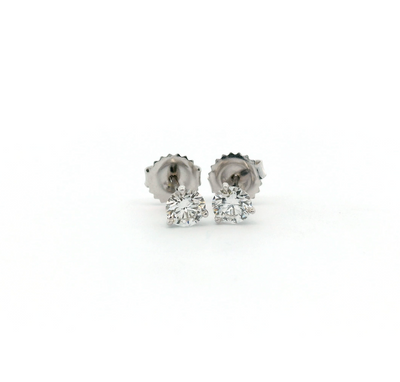 18K WHITE GOLD .70CTTW F VS1/VS2 MARTINI DIAMOND STUDS - Jackson Hole Jewelry Company