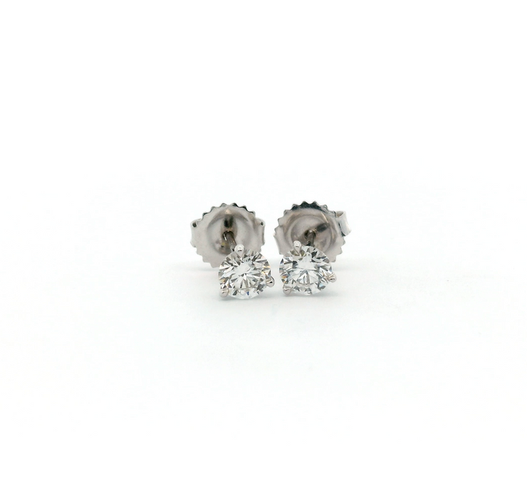 18K WHITE GOLD .70CTTW F VS1/VS2 MARTINI DIAMOND STUDS