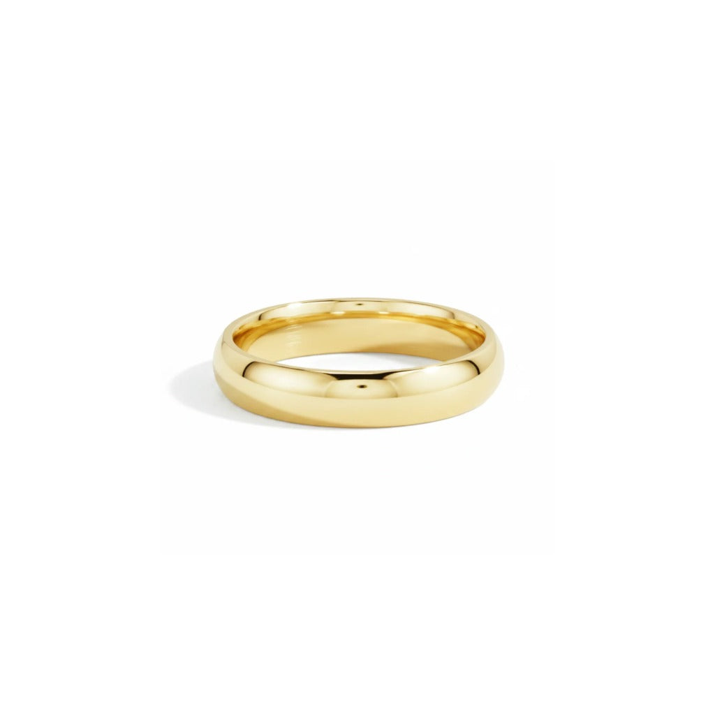6mm Comfort Fit Half Round Mens Band