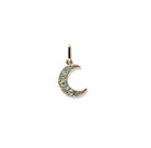 14 YELLOW GOLD AZTEC CRESCENT ENHANCER MOON CHARM - Jackson Hole Jewelry Company