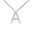 LUXE Diamond Letter Crafted in 18K White Gold - Jackson Hole Jewelry Company