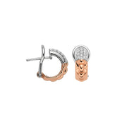 FOPE EKA 18K Gold Earrings with White Diamond Pavé - 0.29 carats