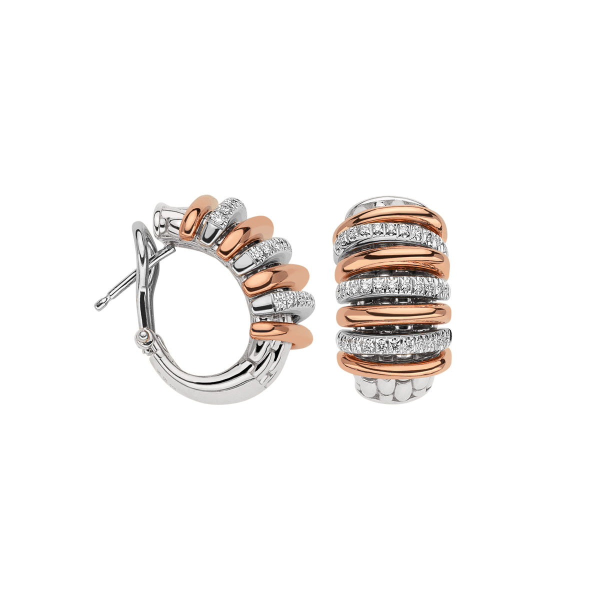 FOPE PANORAMA 18K Gold Earrings with White Diamonds - 0.46 carats - Jackson Hole Jewelry Company