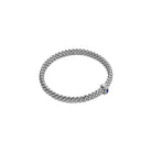 FOPE VENDOME 18K Gold Flex'it Bracelet with White Diamonds and Blue Sapphire - 0.04 carats - Jackson Hole Jewelry Company