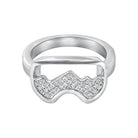 18K Gold Ski goggle & Diamond Pave Ring - Jackson Hole Jewelry Company
