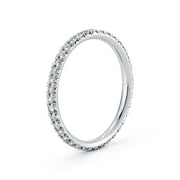 18 Karat French Cut Diamond Pavé 1.5mm Eternity Band Only