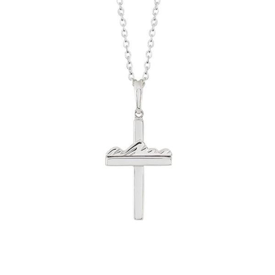 Teton Cross Necklace in Sterling Silver - Jackson Hole Jewelry Company