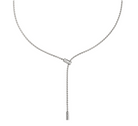 FOPE ARIA 18K Gold Adjustable Lariat Necklace with Ornamental Clasp and White Diamonds - 0.11 carats - Jackson Hole Jewelry Company