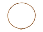 FOPE EKA 18K Gold Flex'it Necklace with Ornamental Clasp and a White Diamond - Jackson Hole Jewelry Company