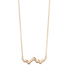 Jackson Hole 14K Gold Teton Peak Outline Necklace - Jackson Hole Jewelry Company