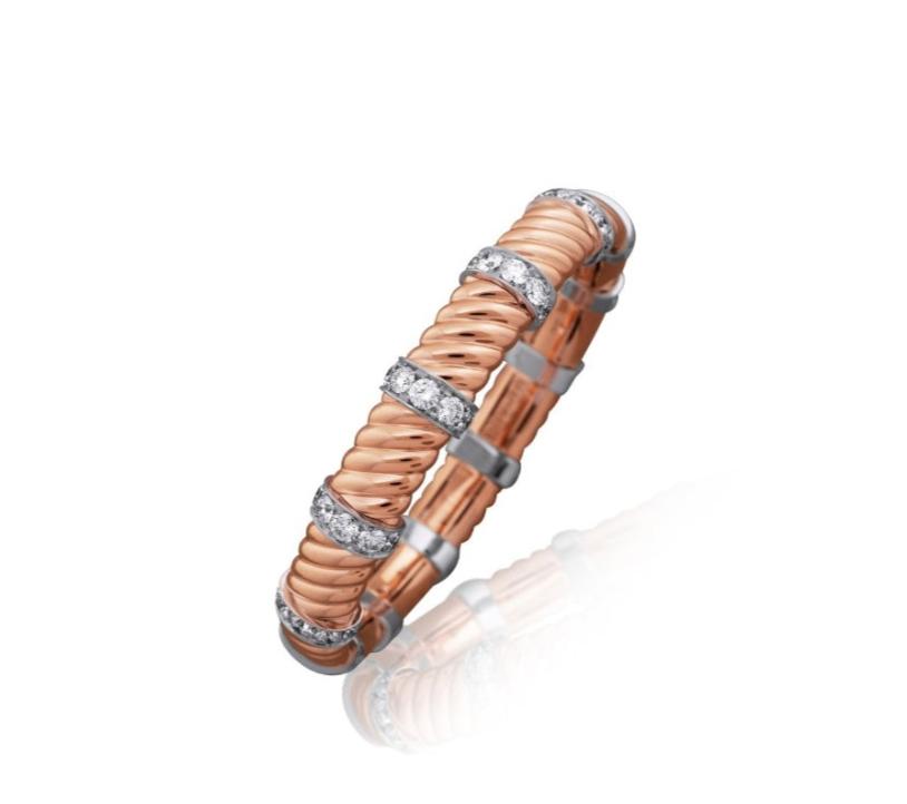 18K Rose and White Gold Picchiotti Xlandable Bracelet - Jackson Hole Jewelry Company