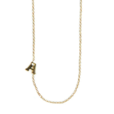 ANZIE Love Letter Single Diamond Necklace - Jackson Hole Jewelry Company