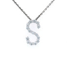 LUXE Diamond Letter Crafted in 18K White Gold - Jackson Hole Jewelry Company