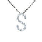 LUXE Diamond Letter Crafted in 18K White Gold - Jackson Hole Jewelry Company