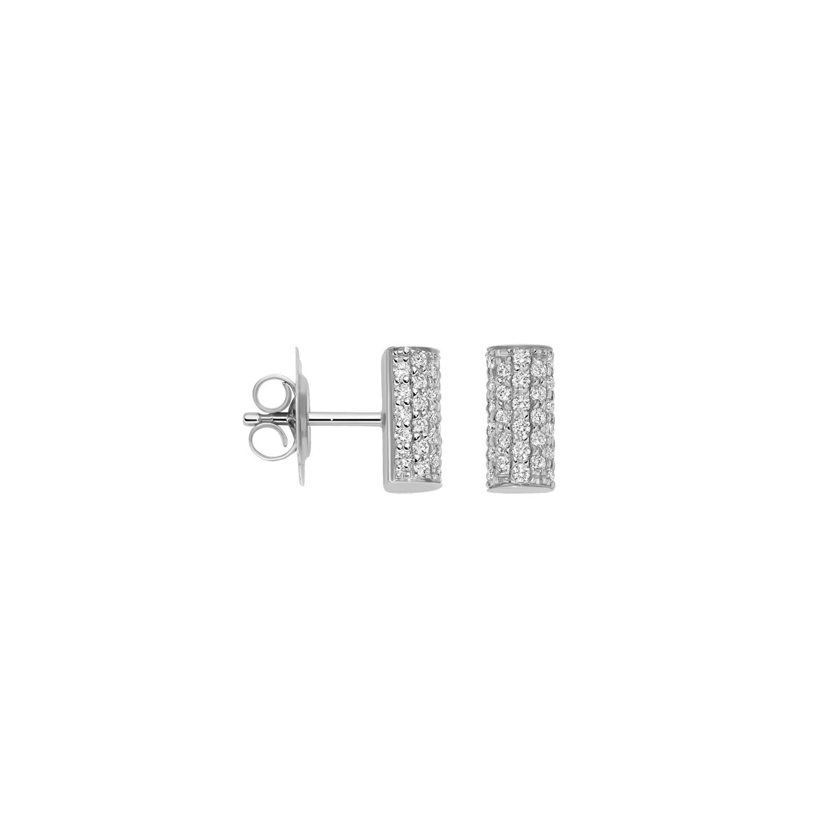 FOPE ARIA 18K Gold Stud Earrings with White Diamond Pavé - 0.62 carats - Jackson Hole Jewelry Company