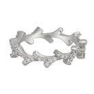 Diamond Antler Eternity Stacking Ring in 14K Gold - Jackson Hole Jewelry Company