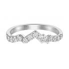 LUXE Teton Top Diamond Band Crafted in 18K White Gold - Jackson Hole Jewelry Company