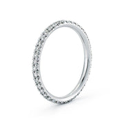 18 Karat French Cut Diamond Pavé 1.5mm Eternity Band Only