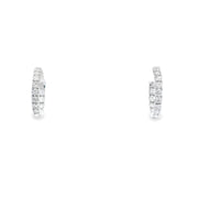 1.00cttw Diamond Hoops in 14K White Gold - Jackson Hole Jewelry Company