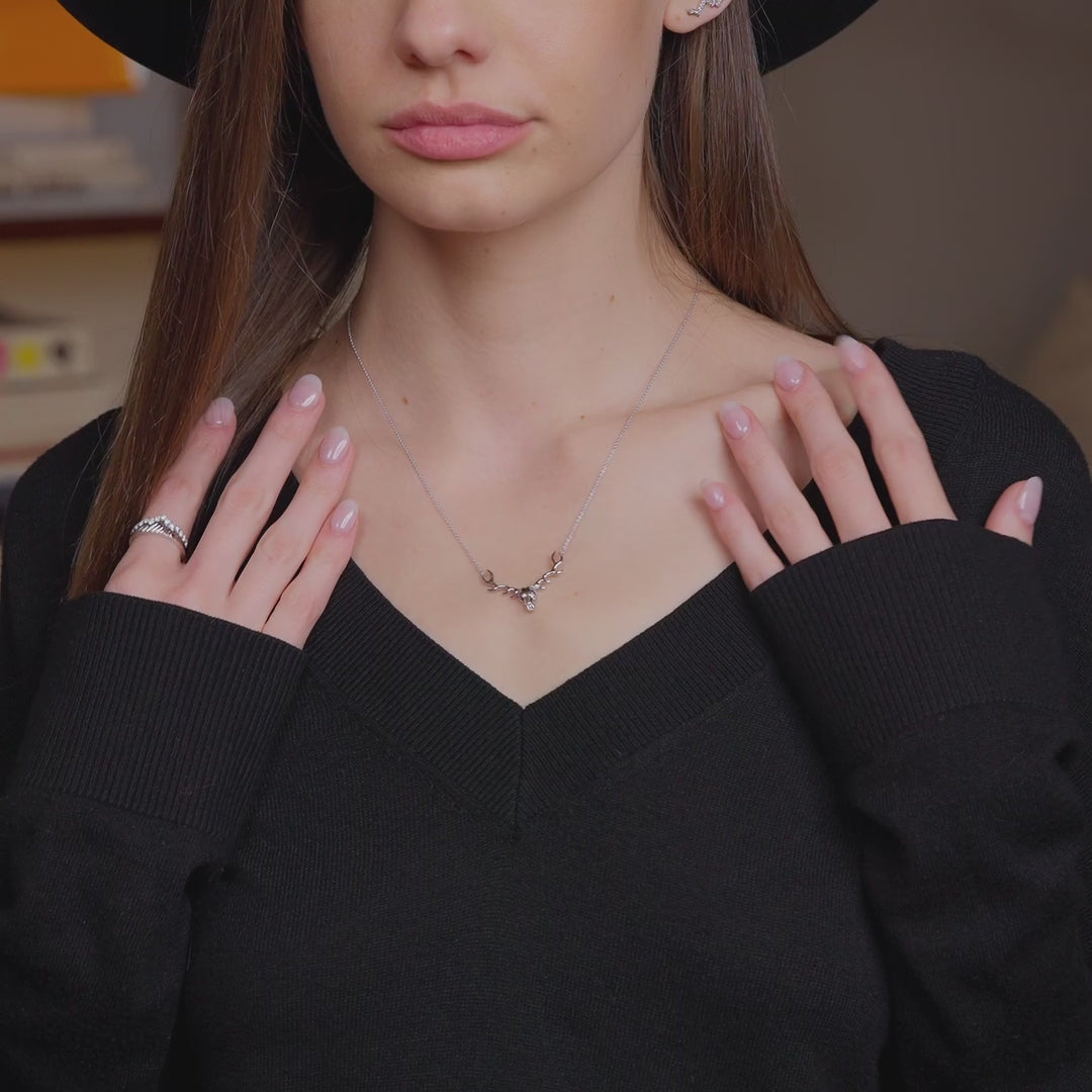 Silver Elk Antler Necklace – Jackson Hole Jewelry Company