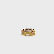 VENDORAFA 18K YELLOW GOLD RING WITH .52CTTW DIAMONDS