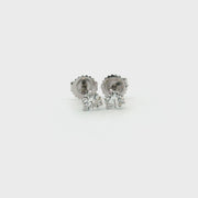 18K WHITE GOLD .70CTTW F VS1/VS2 MARTINI DIAMOND STUDS