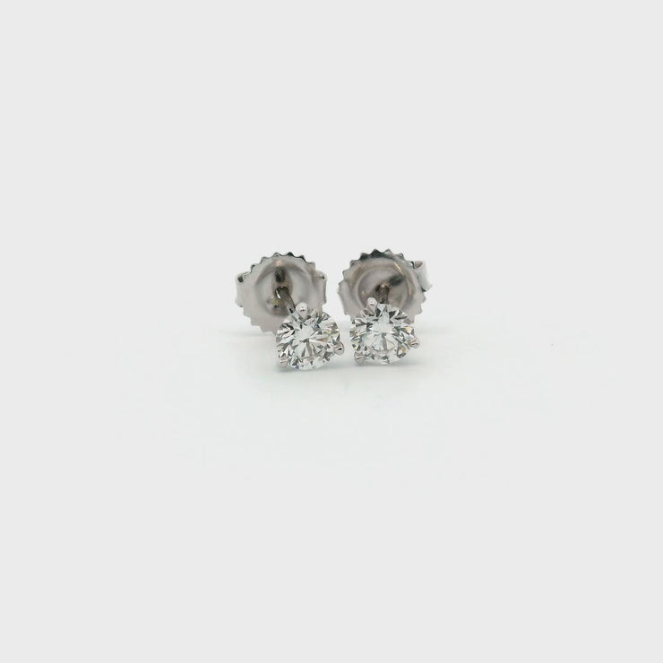 18K WHITE GOLD .70CTTW F VS1/VS2 MARTINI DIAMOND STUDS