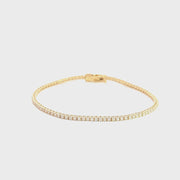 YELLOW GOLD TENNIS BRACELET