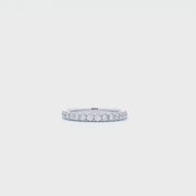 0.53CTTW HALF ETERNITY DIAMOND BAND IN 14KWG SZ. 6.5
