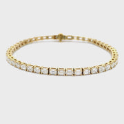 18K Yellow Gold Diamond Tennis Bracelet