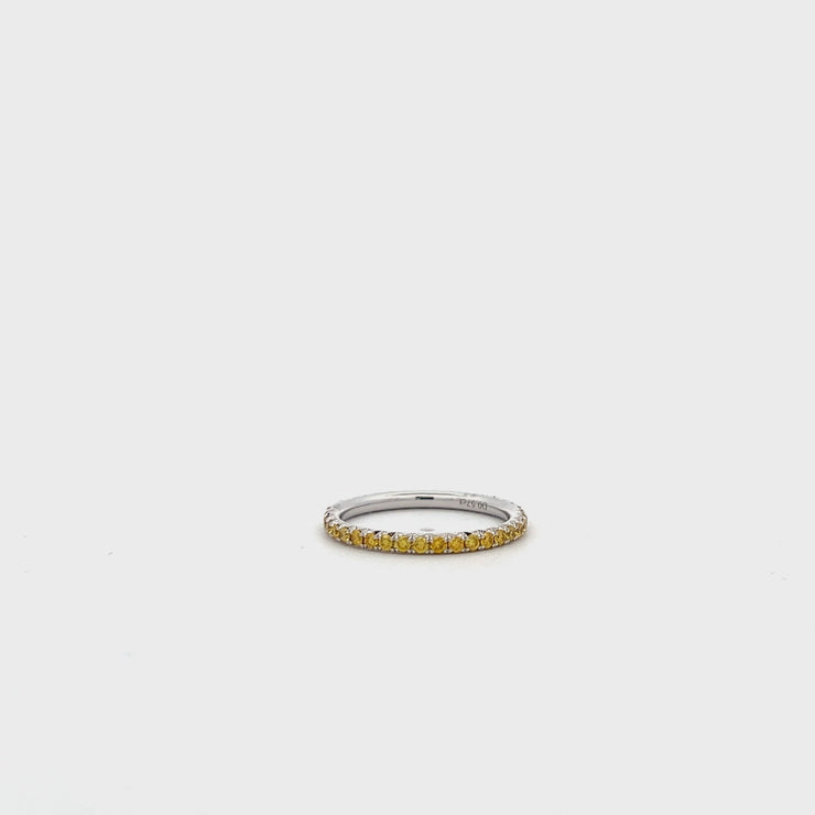 YELLOW DIAMOND ETERNITY RING