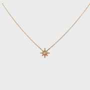 ANZIE Micro Aztec Starburst Necklace 14K Gold