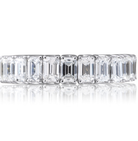 Picchiotti Xpandable™ 18K White Gold Half Way Emerald Cut Diamond Ring - Jackson Hole Jewelry Company