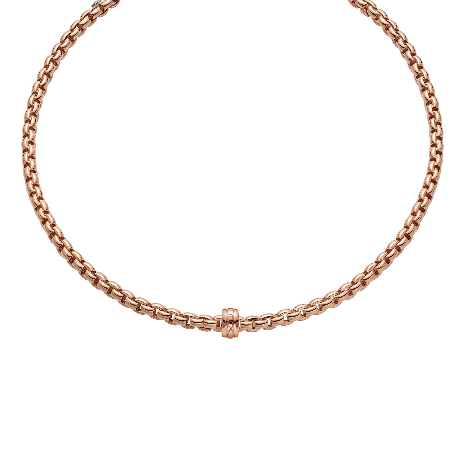FOPE 18K Rose Gold Flex'it Necklace - EKA Collection - Jackson Hole Jewelry Company