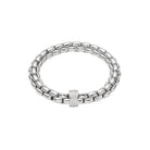 FOPE EKA 18K Gold Flex’it Bracelet with White Diamond Pavé Rondel - 0.63 carats - Jackson Hole Jewelry Company