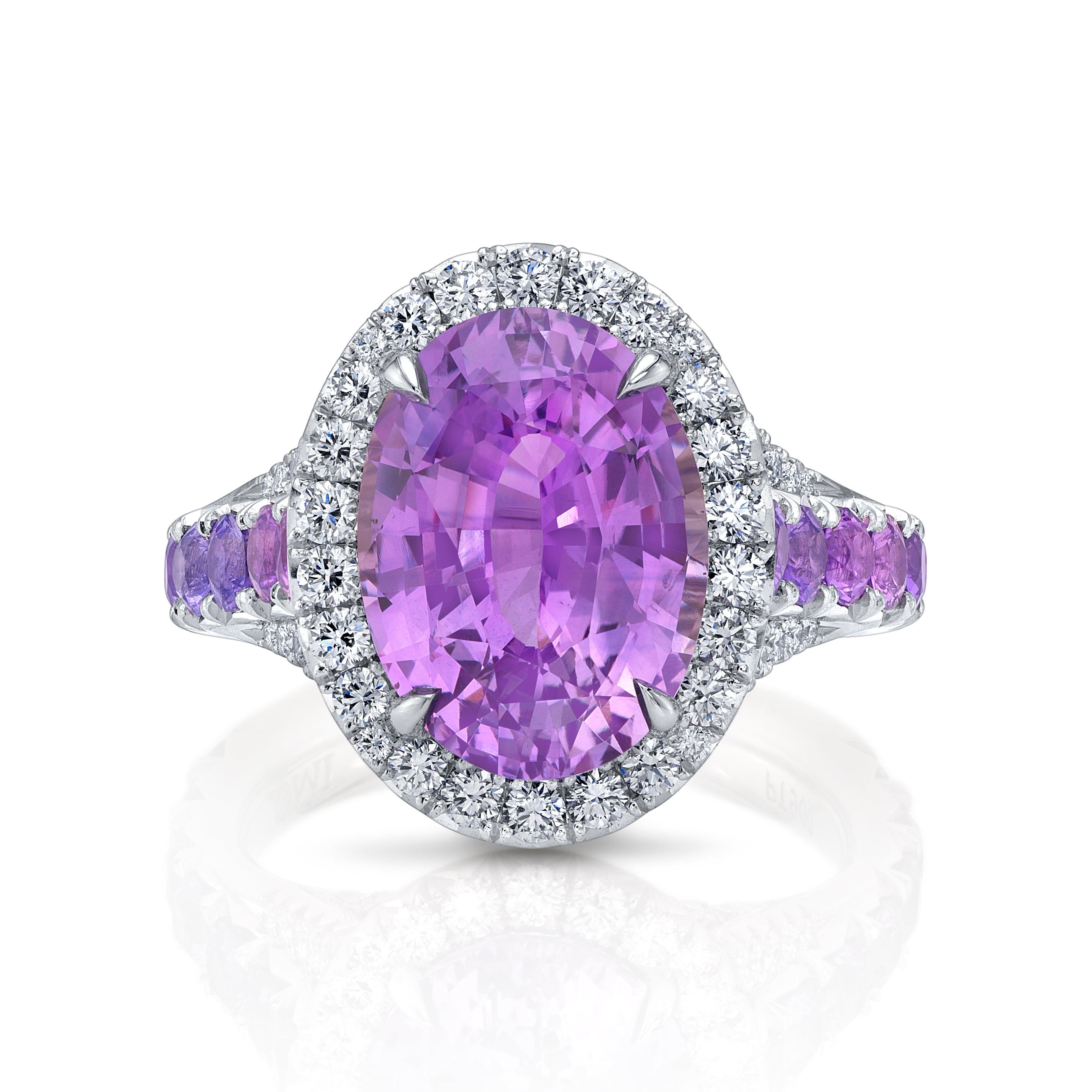 Omi Privé - Fancy Purple Sapphire & Diamond Ring in Platinum - Jackson Hole Jewelry Company