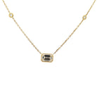 2.10 CT EC K-VS2 GIA 18K 16.5" YG CHAIN - Jackson Hole Jewelry Company