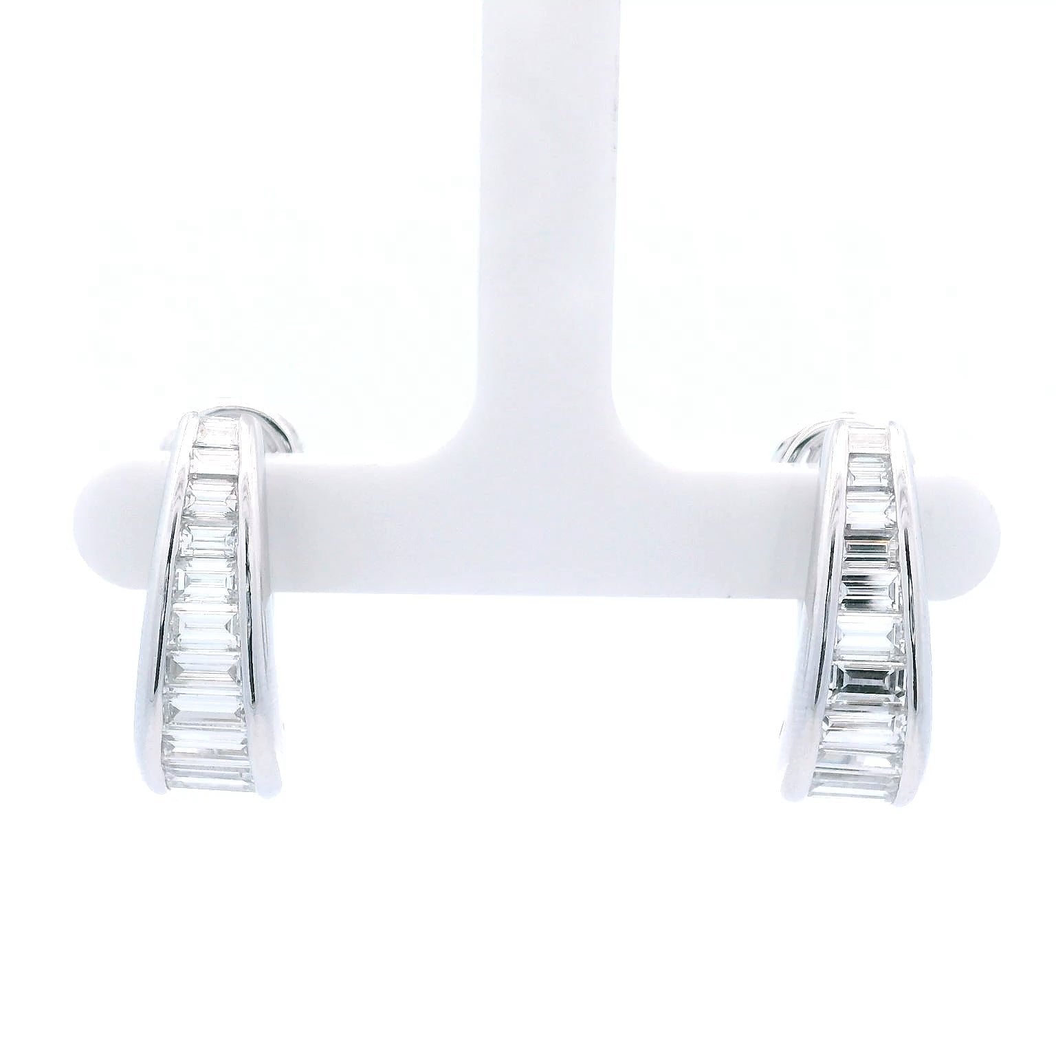 Picchiotti Diamond Baguette Semi-Hoop Earrings - Jackson Hole Jewelry Company