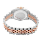 Rolex Datejust Lady 28mm Chocolate Roman Dial with Diamond Bezel in Steel and Rose Gold - Jackson Hole Jewelry Company