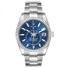Rolex - SkyDweller with Blue Dial on Oyster Bracelet - Jackson Hole Jewelry Company