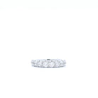 1.60CTTW HALF ETERNITY DIAMOND BAND IN 14KWG SZ. 4.75 - Jackson Hole Jewelry Company