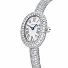 Cartier - Baignoire Mini with Silver Dial on Diamond Bracelet - Jackson Hole Jewelry Company