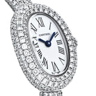 Cartier - Baignoire Mini with Silver Dial on Diamond Bracelet - Jackson Hole Jewelry Company