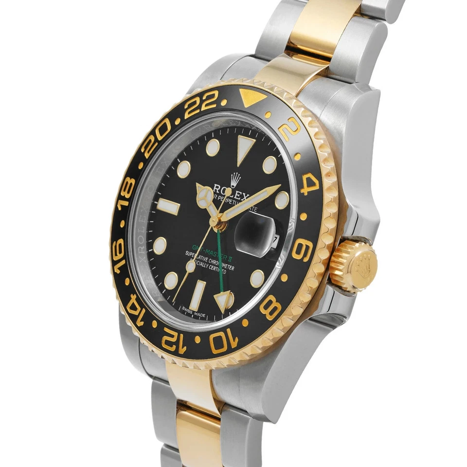 Rolex GMT-Master II 40mm Black Dial in Stainless Steel & Yellow Gold - Jackson Hole Jewelry Company